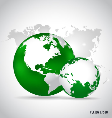 Earth and world map vector design 07