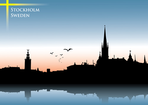 Famous cities silhouette creative vector 09