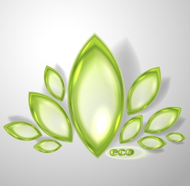 Glossy abstract shapes vector illustration 01