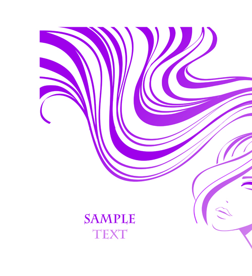 Hairdresser and  beauty salon theme vector background 09