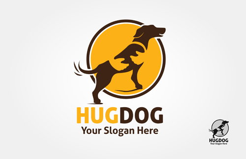 Logo dog design vector
