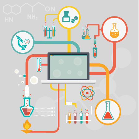 Medical Instrument infographics vector design