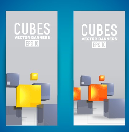 modern cubes cube banner 