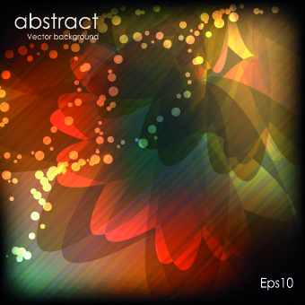 Abstract Neon background vector 04