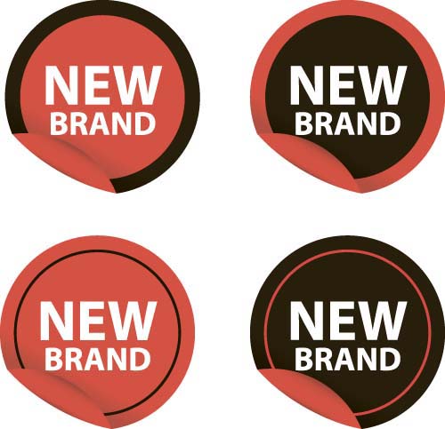 New design stickers vectors 01 New design stickers vectors 01