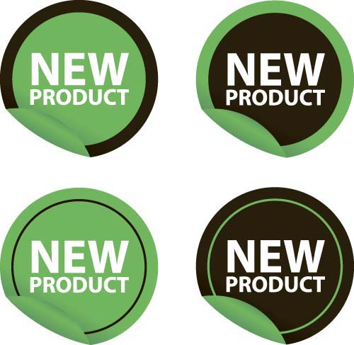 New design stickers vectors 05