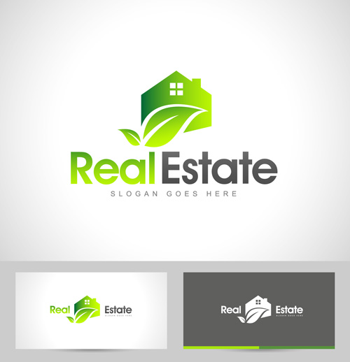Original design logos with business cards vector 06