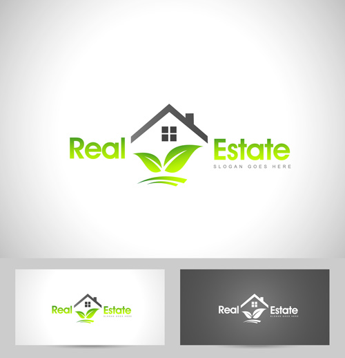 Original design logos with business cards vector 08