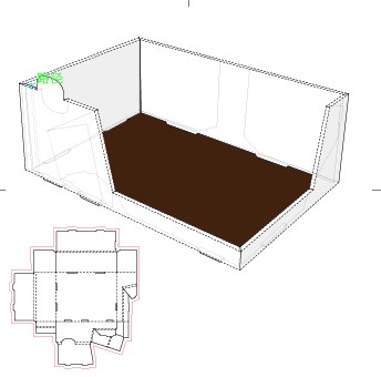 Paper package box design template 01