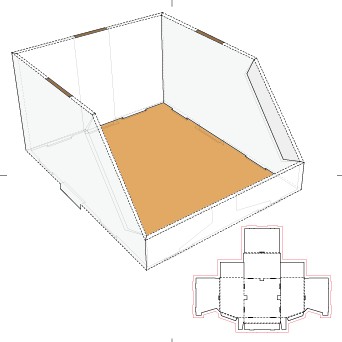 template paper package box 