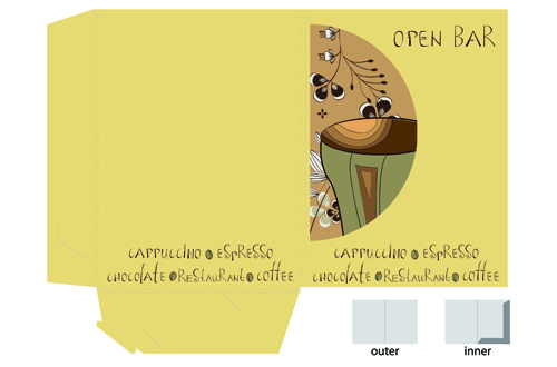 Exquisite of Pattern box design vector 02