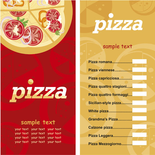 pizza menu elements element 