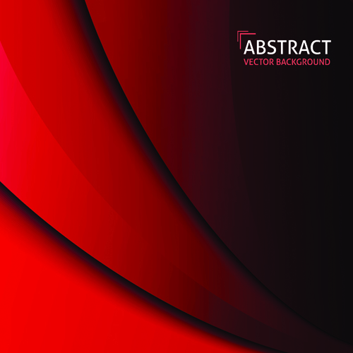 d wave abstract vector background 04 Red wave abstract vector background 04