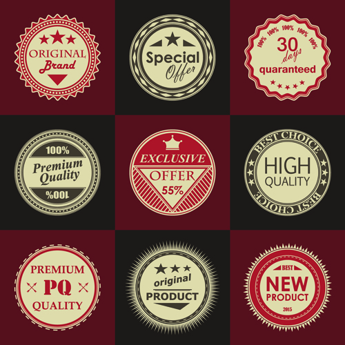 Retro sale labels desing material 02