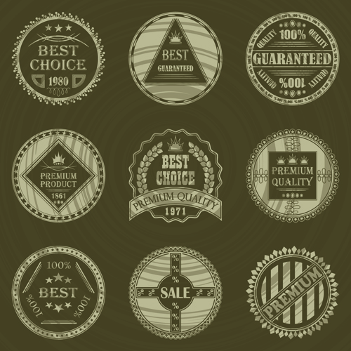 Retro sale labels desing material 03