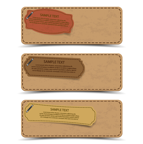 Sale banner cardboard vector material 02