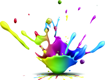 Splash paint Effect vector 03