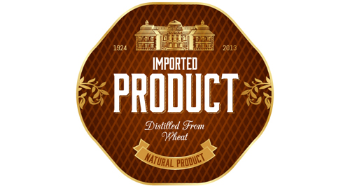 Wine label vintage design vector material set 35