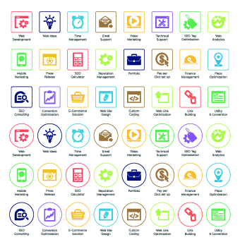 Web Seo icons vector 01