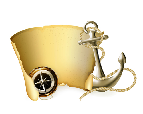 Marine Equipment elements vector set 05