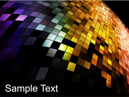 Neon mosaic colorful background vector Neon mosaic colorful background vector