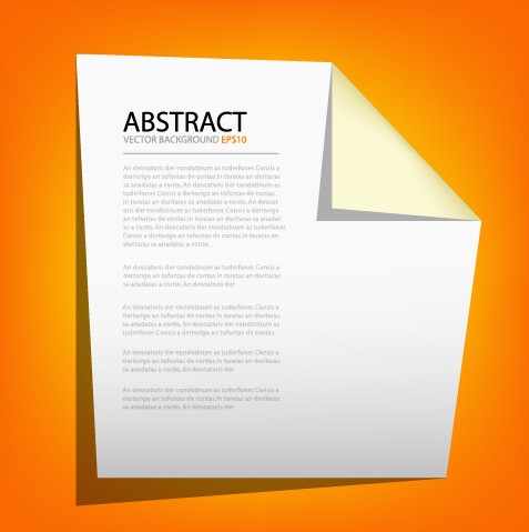 origami with orange background vector graphic