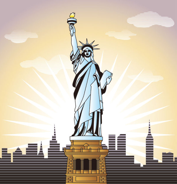 Cartoon Ground mark Building set 01 Vector