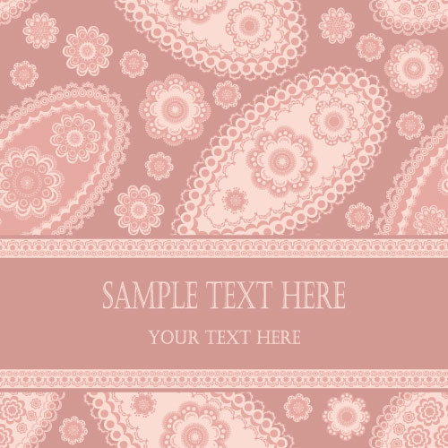 Fine decorative patterns background 03 vector
