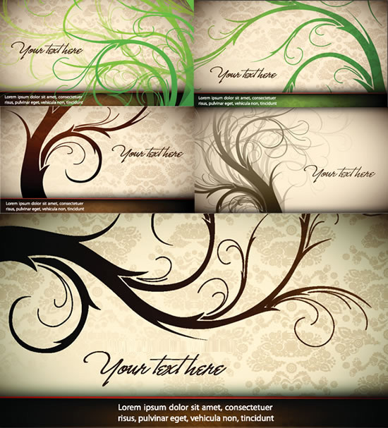 Retro extension decorative pattern background vector material