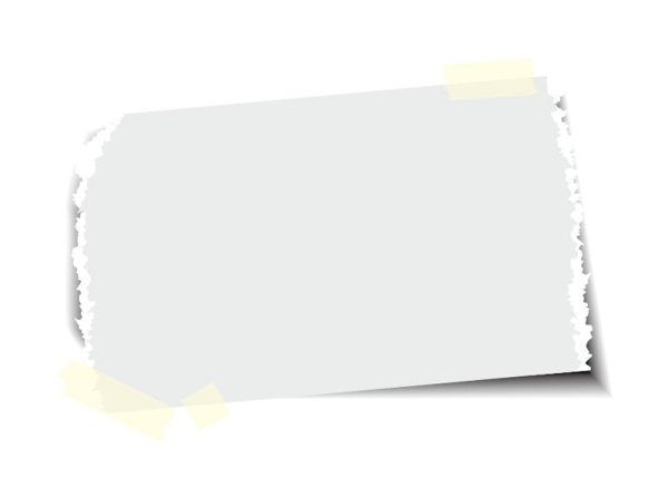 Set of Blank paper design vector material 05