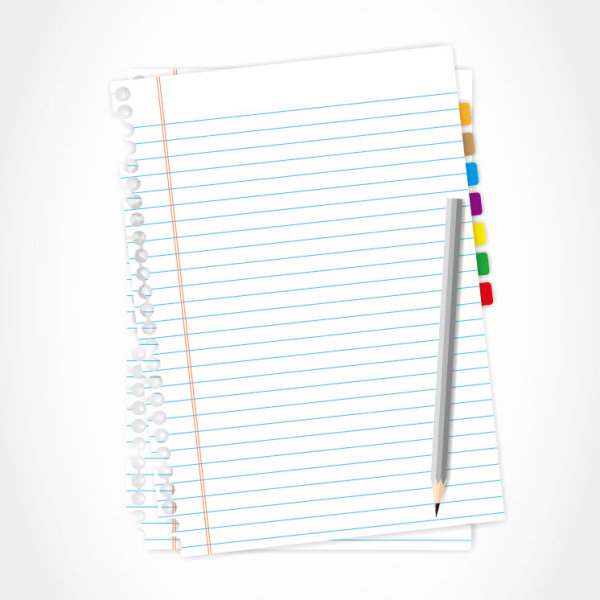 Set of Blank paper design vector material 15