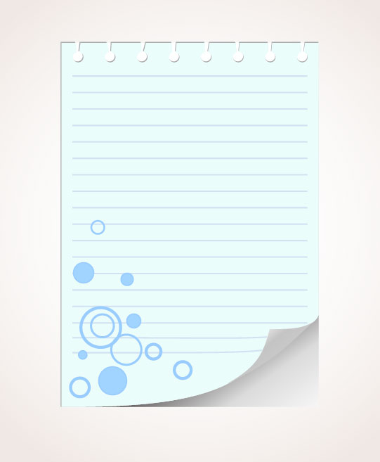 Set of Blank paper design vector material 16