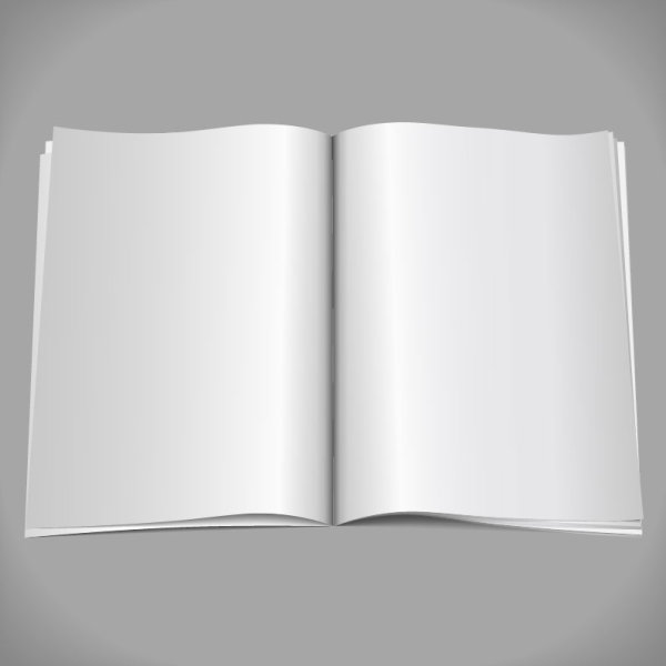 Set of Blank paper design vector material 18