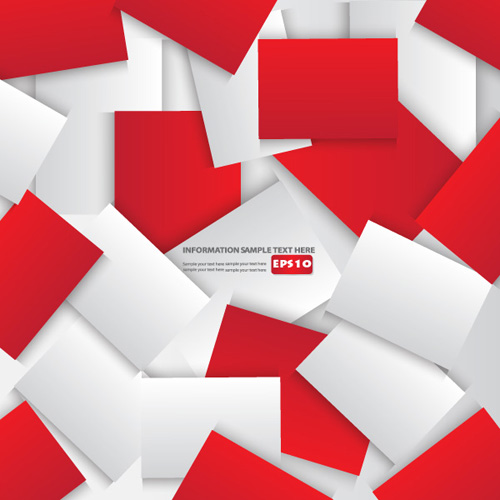 3D Colored squares vector backgrounds set 04