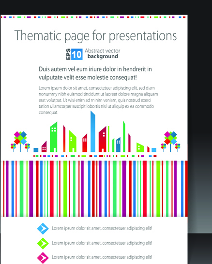 Set of Cover brochure and poster design elements vector 04