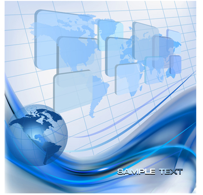 Blue concept abstract vector background 03