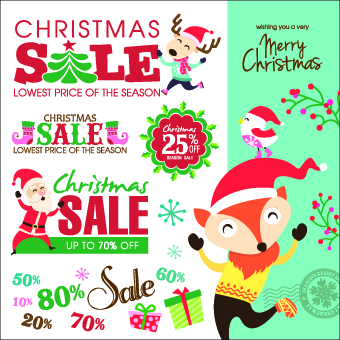 vector illustration sales sale elements element christmas 