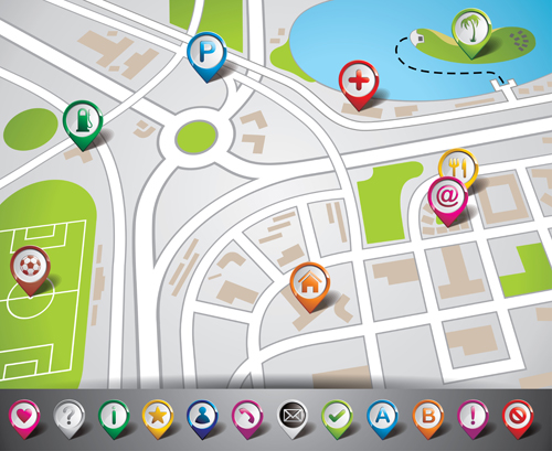 City map GPS vectro 04