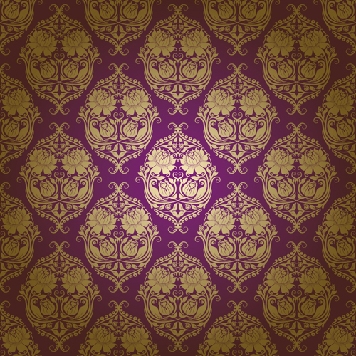 Classic floral Pattern vector 02