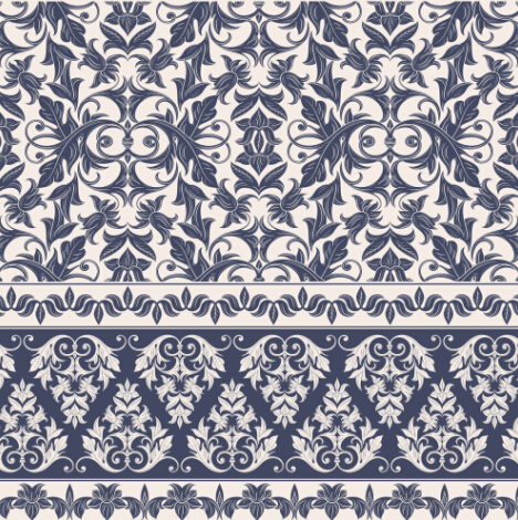 pattern ornament classical Border vector 
