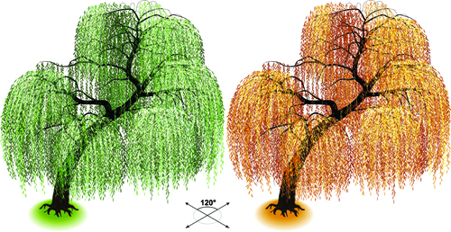 trees isometric creative 