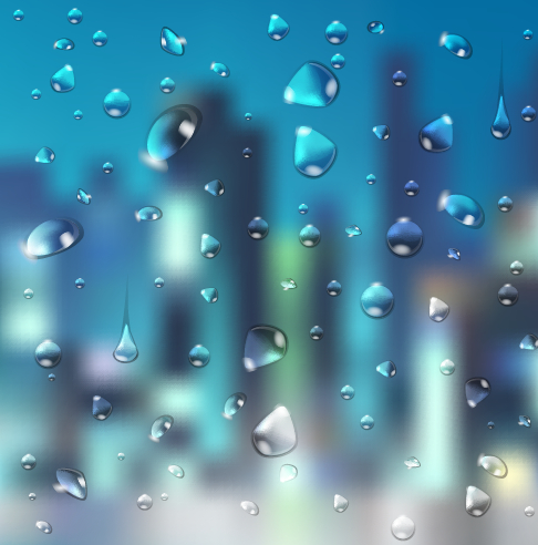drops with blurred background art 05 Crystal water drops with blurred background art 05