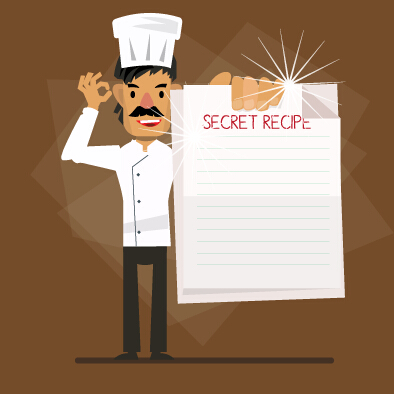 Design chef vector background set 01