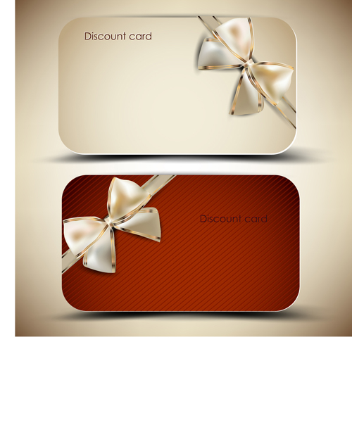 Creative of Gift discount cards design vector 02