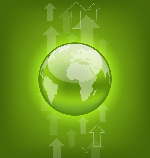 green earth earth background vector background arrow 