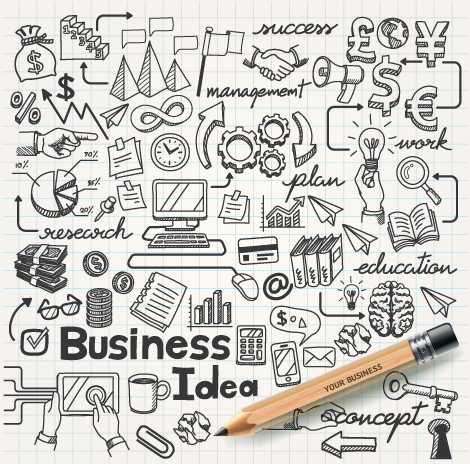 infographics infographic hand-draw hand drawn elements element business 