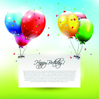 happy birthday happy greeting colorful cards card birthday balloons background 
