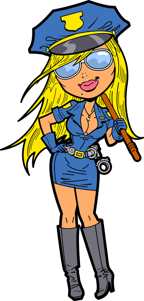 Heroes cartoon characters funny vector 05