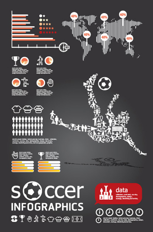 Set of Year Infographic and diagram vector material 03