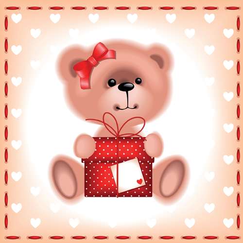 Cute Kid card design vector 07